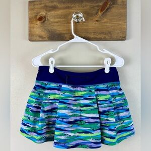 Lululemon Pace Rival Skirt II (Regular) Seven Wonders Multi / Hero Blue Size 6